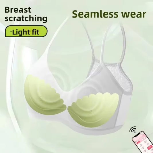 Smart App Controlled Wearable Breast Massager - Wireless Nipple Vibrator Pads