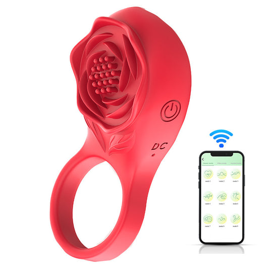 Smart App Controlled Cock Ring Vibrator - Bluetooth Delay Ring for Couples
