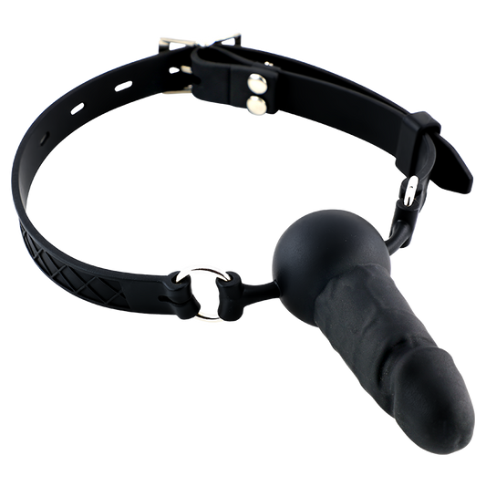 Soft Silicone Ball Gag with Adjustable Strap - Premium BDSM Mouth Restraint Toy