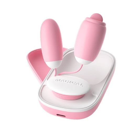 2 in 1 Female Clitoris Vibrating Tongue Licking Egg
