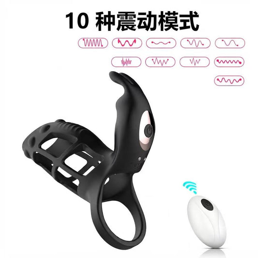 Wireless Remote Cock Ring Vibrator - Silicone Delay & Erect Aid Sleeve for Men