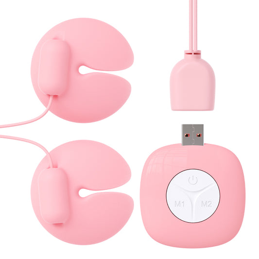 ROSELEX Nipple Clamp Vibrating Breast Teaser Massager