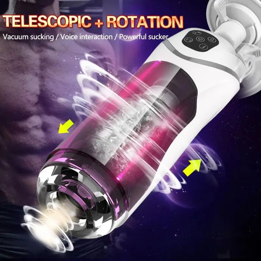 Automatic Telescopic Thrusting Rotating Masturbation Cup