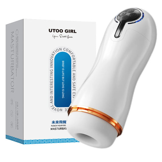 Automatic Sucking Real Vagina Vibrating Masturbation Cup