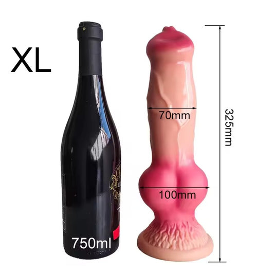 Thick dog dick alien animal dildo