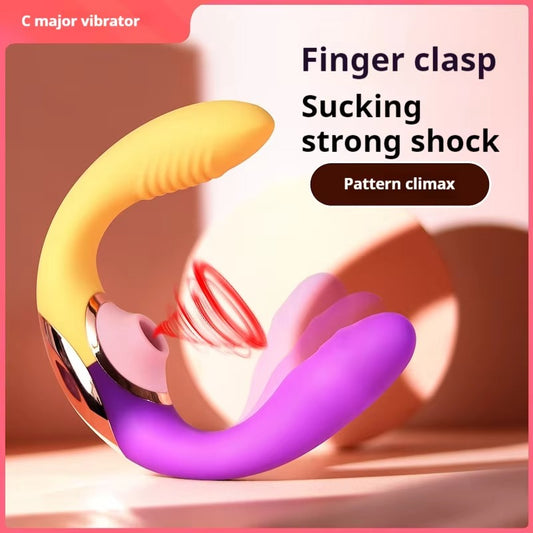 Female dildo sucking clitoral stimulator sex vaginal vibrator