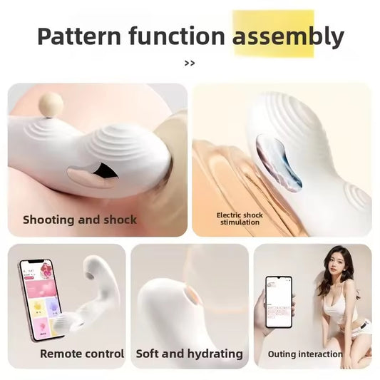 Smart E-Stim & Sucking Wearable: App-Remote Interactive Massager