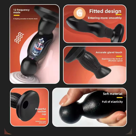 Remote Control Vibrating Butt Plug: Ergonomic Posterior Massager