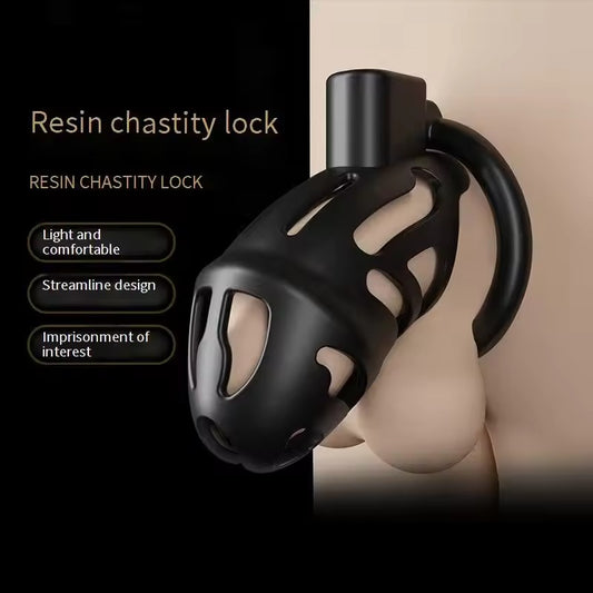 Black Buckle Chastity Lock SM