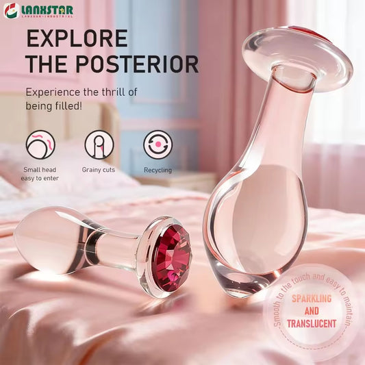 Transparent Crystal Anal Plug – Easy Clean & Anal Training