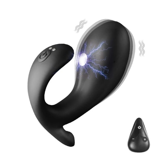 Electric Shock "Little Whale" Prostate Massager: Pulse & Vibration Anal Plug