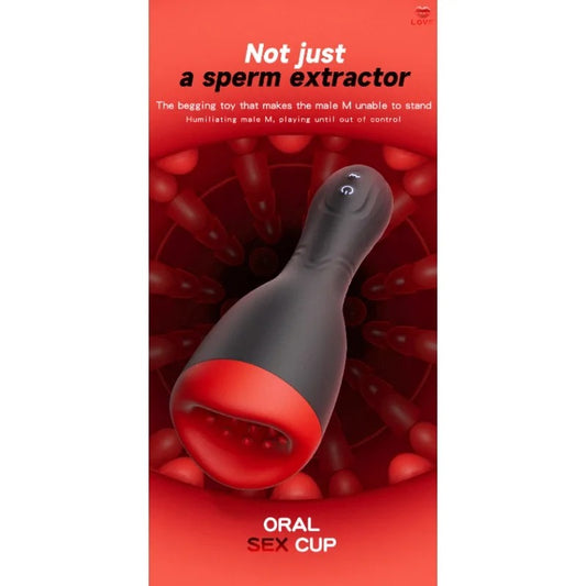Automatic Thrusting & Sucking Oral Masturbator: Electric Training Cup