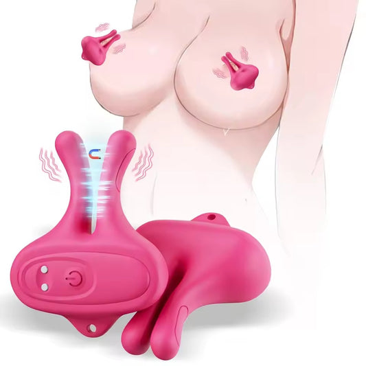 Rabbit Nipple Sucker Magnetic Vibrating Breast Massager