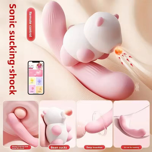 Licking toy dildo you women penetration pussy cliter sucking vibrator Nipple Clitoris gadgets