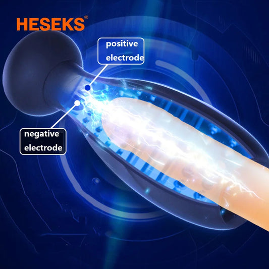 HESEKS 10-Speed Male Electroshock Masturbation Cup